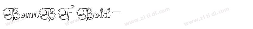 BonnBF Bold字体转换